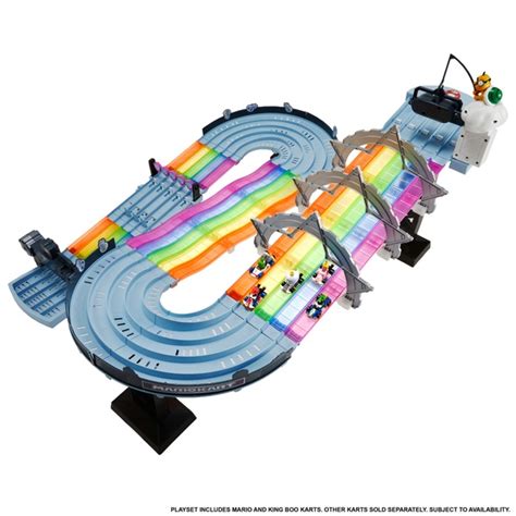 Hot Wheels Mario Kart Bahn Regenbogen Boulevard Set Mit Autos Smyths Toys Sterreich