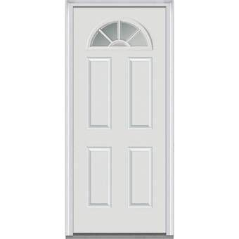 CreativeEntryways Shaker Craftsman 4 Lite Beveled Ready To Install Wood