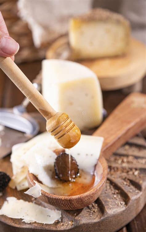 Pecorino Cheese With Truffle Traditional Italian Sheep S Milk Cheese With Truffle A Typical