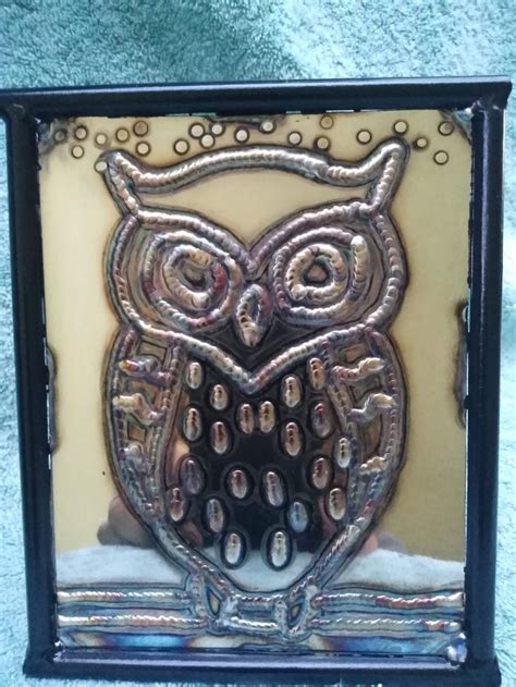 Tig Weld Art Owl Etsy Welding Art Scrap Metal Art Owl Pictures