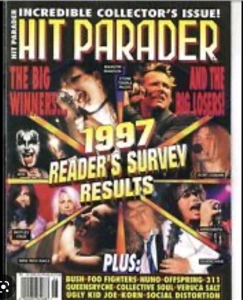 Hit Parader Kiss Marilyn Manson Scott Weiland Stp Kurt Cobain