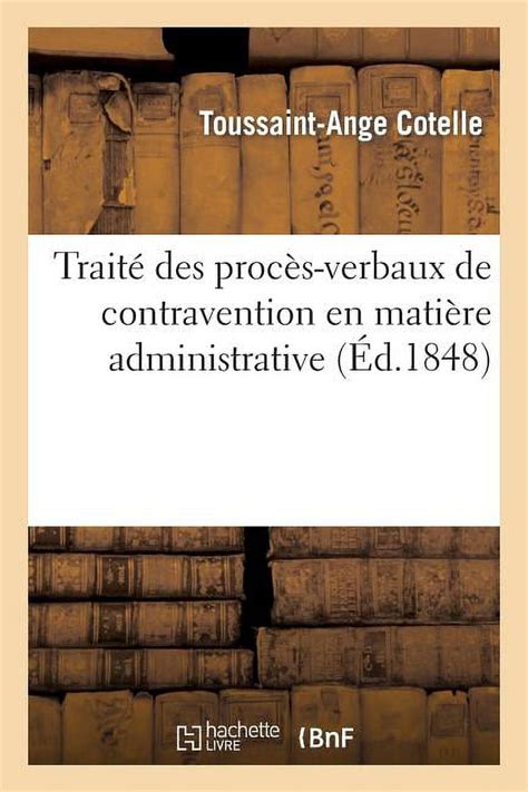 Sciences Sociales Trait Des Proc S Verbaux De Contravention En