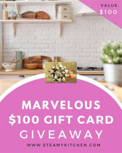 Marvelous Mastercard Gift Card Giveaway Steamy Kitchen Recipes