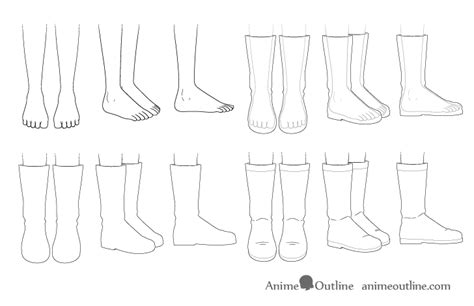 How To Draw Boots From The Front