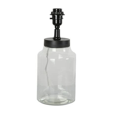 Mainstays Fillable Accent Glass Jar Table Lamp Base Black Walmart