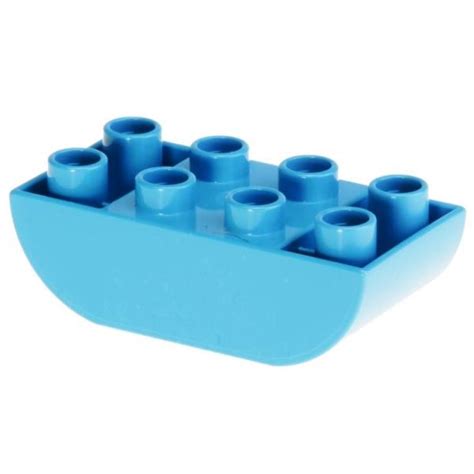 Lego Duplo Brick X Curved Bottom Dark Azure Decotoys