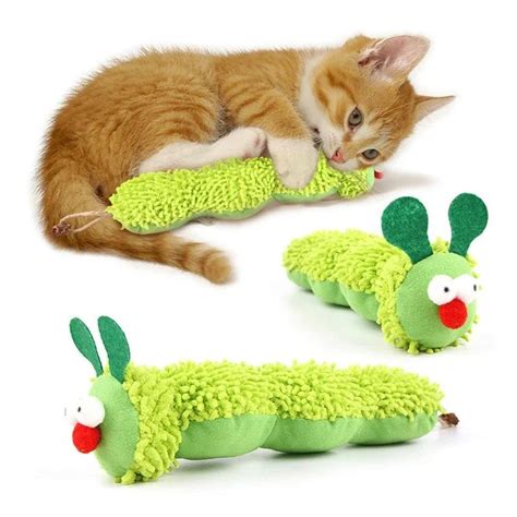 Gato Mastigar Brinquedos Caterpillar Catnip Molar Brinquedo Silvervine