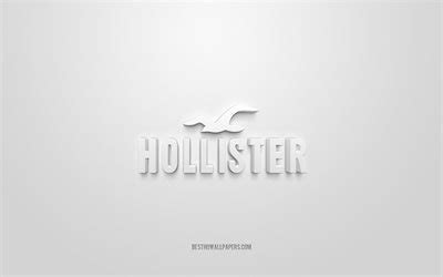 Download wallpapers Hollister logo, white background, Hollister 3d logo ...