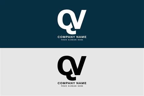 QV Letter Luxury Logo Vector Template Gráfico por graphicfirozkabir