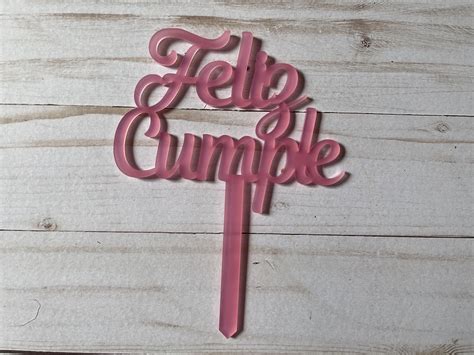 Feliz Cumpleanos Cake Topper Happy Birthday Cake Topper Etsy Images