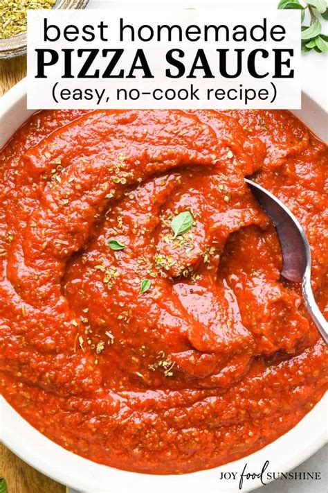 This Easy Homemade Pizza Sauce Recipe Is Made In 5 Minutes With 8