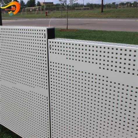 Decorative Best Quality Galvanized Steel Square Holes Perforated Metal Sheet Fence China