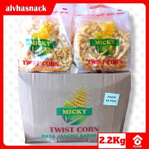 Jual Micky Twist Corn Barbekiu Dus Isi Pcs Shopee Indonesia