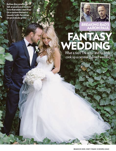 Aaron Paul and Lauren Parsekian’s Wedding Featured in People Magazine ...