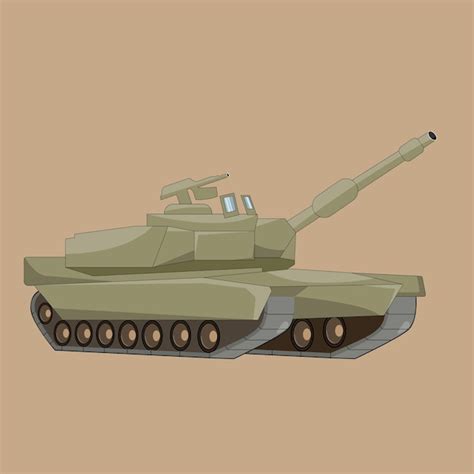 Vetor Tanque Militar Vetor Premium