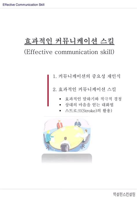 PPT 효과적인 커뮤니케이션 스킬 Effective communication skill PowerPoint