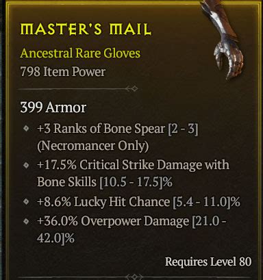 Bone Spear Gloves Topic D2jsp