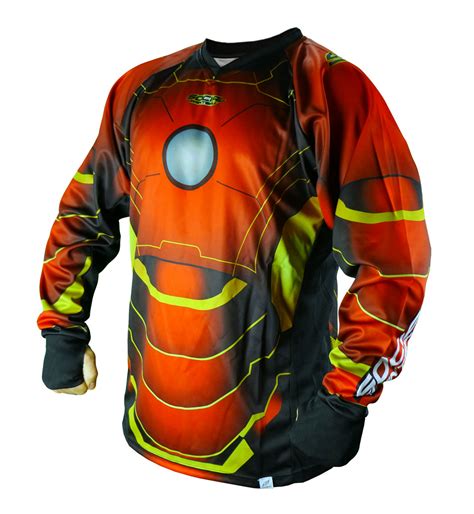 Red Metal Unpadded Smpl Paintball Jersey Social Paintball