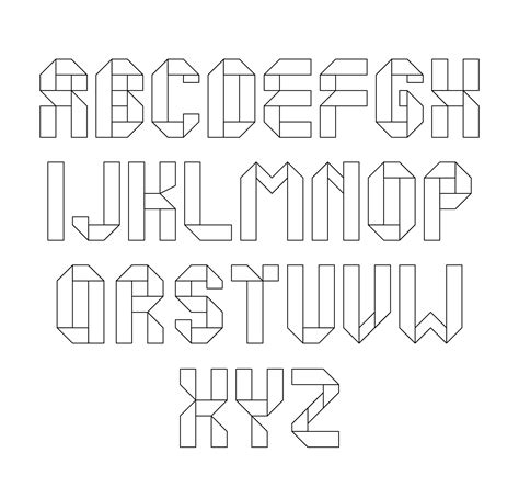 Printable Stencils Alphabet