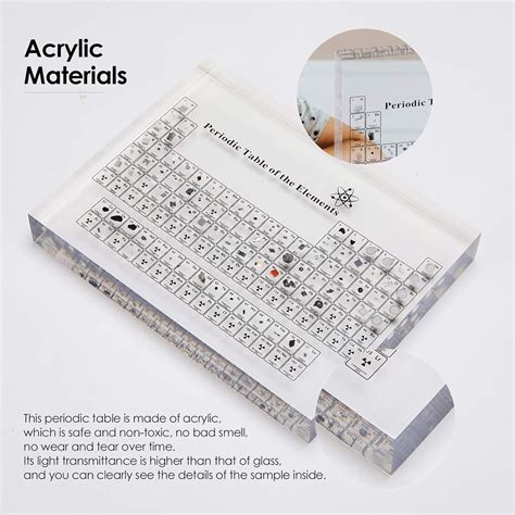 Buy Periodic Table With Real Elements Inside Acrylic Periodic Table