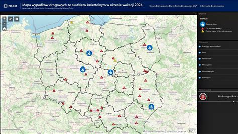 Policyjna Mapa Wypadk W Drogowych Ze Skutkiem Miertelnym Wakacje