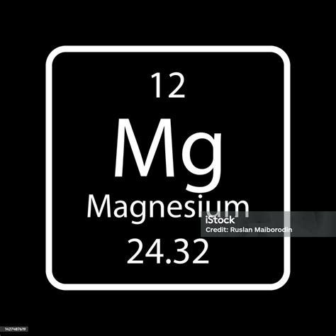 Simbol Magnesium Unsur Kimia Dari Tabel Periodik Ilustrasi Vektor Ilustrasi Stok Unduh Gambar