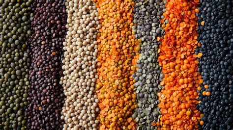 Lentils Variety Generative AI Premium AI Generated Image