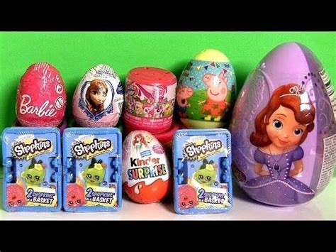 Giant Disney Princess Surprise Eggs Boxes Peppa MonsterHigh Frozen