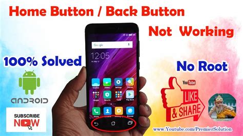 Home Button Back Button Not Working Problem Solved No Root Easy