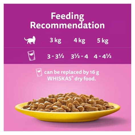 Whiskas 1 Cat Pouches Poultry Feasts In Gravy 12 X 85g