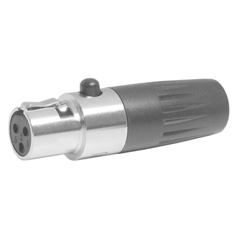 Conector Mini Cannon XLR Fêmea 103F Preto CSR Mundomax