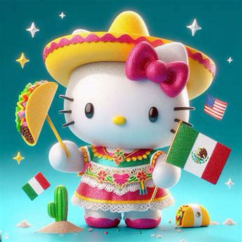 3d Hello Kitty Mexico Hello Kitty Birthday Hello Kitty Crafts Hello