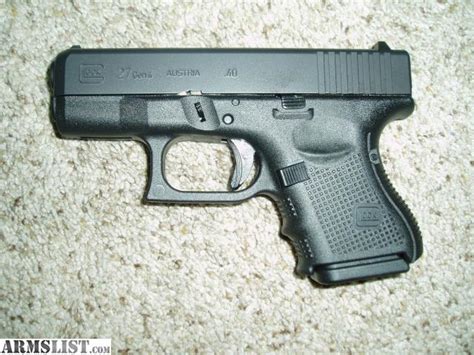 Armslist For Sale Glock 27 Gen 4 Safe Action Sub Compact Pistol