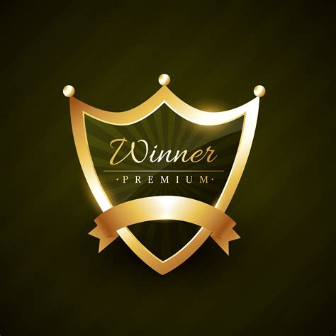 Winner Label Badge Design With Ribbon Vector 219849 Vector Art At Vecteezy