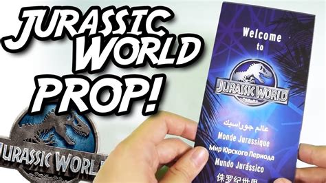 Jurassic World Brochure Prop Dinosaurs Attractions Map And Tour Youtube