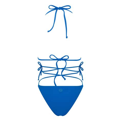 Haracci Mavi Isla İpli Üçgen Econyl Bikini Set hipicon