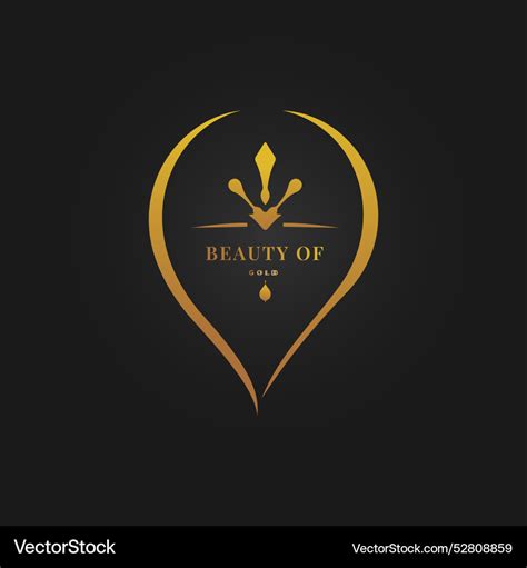 Luxury hotel logo template Royalty Free Vector Image