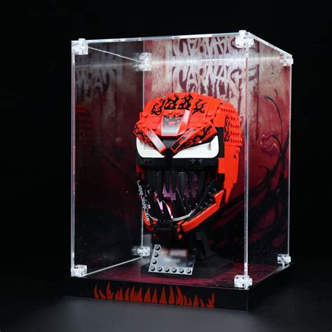 Buy Light Your Bricks Acrylic Display Case For Lego Carnage Helmet