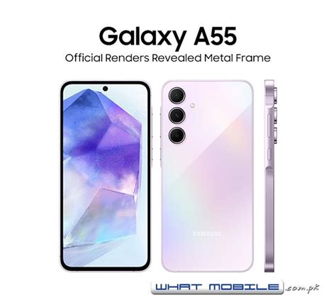 Samsung Galaxy A55 Leaks With Detailed Official Renders Slightly