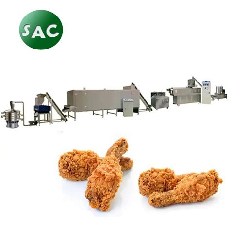 Automatic Bread Crumb Coating Tempura Battering Machine Fried Chicken