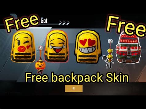 Free 6 Backpack Skin In Pubg Mobile How To Get Free Backpack Skin In