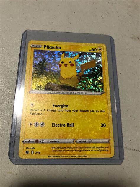 Mavin | Rare Pikachu EXTREME HOLO BLEED Mcdonalds 2022 Pokemon Card