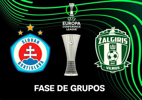 Slovan Bratislava x Zalgiris onde assistir, horário e escalação