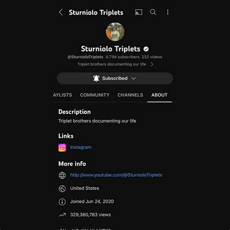 Sturniolo Triplets Updates On Twitter The Triplets Joined Youtube