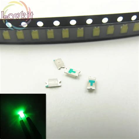 Aliexpress Buy 1000pcs Pag 0603 SMD SMT Chip Green LED 520 530nm