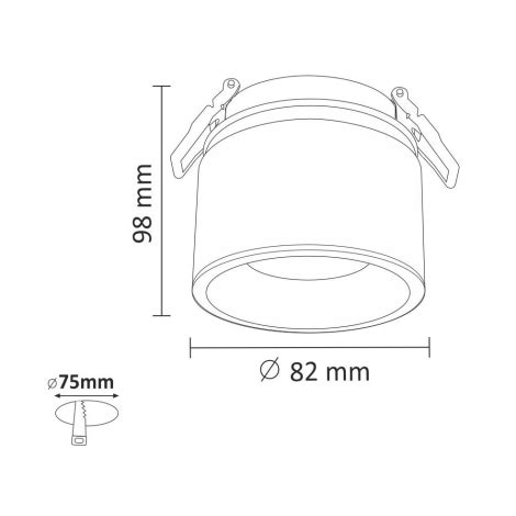 Led Einbaustrahler Haron Xled W V Schwarz Beleuchtung