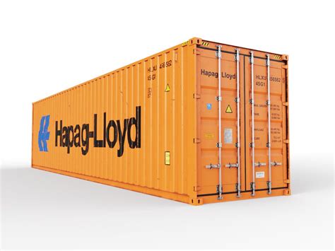 Ft High Cube Msc Shipping Container D Model Fbx Obj Max