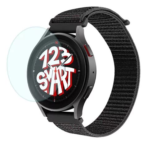 Pulseira Nylon película Vidro Para Galaxy Watch 5 40mm 44mm Cor Preto