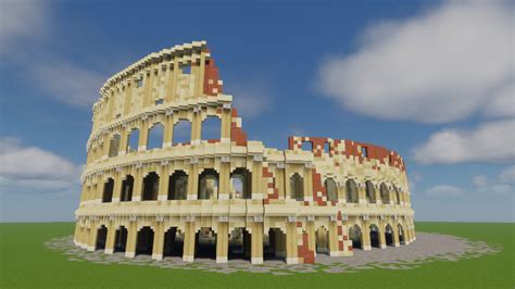 Blueprint Minecraft Colosseum Google Search Edificio De Minecraft