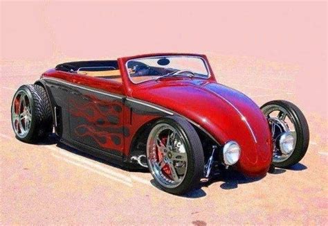 Vw Beetle Hot Rod Convertible Flames Volksrod Pinterest Vw